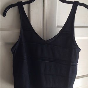 Topshop crop top w/ 3D stripes