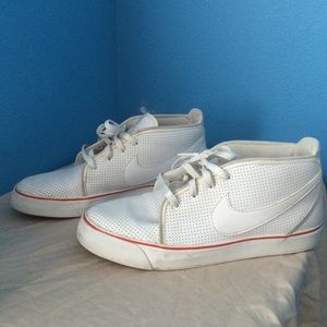 Nike perforated mid tops