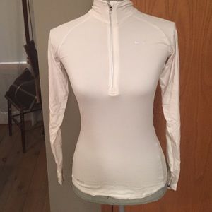 White nike pullover