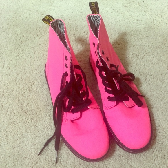 Hot pink dr martens