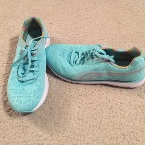 REDUCED!! Baby blue puma shoes
