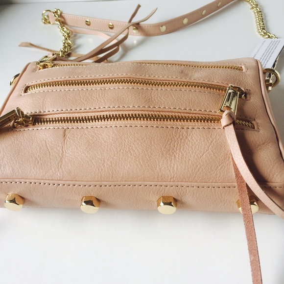 Rebecca Minkoff mini 5 zip bag blush gold - Picture 3 of 4