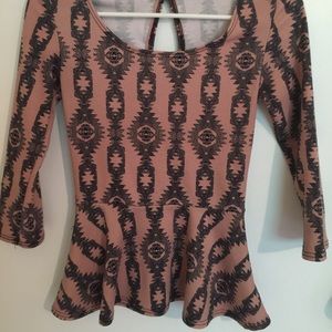 Charlotte Russe peplum top!