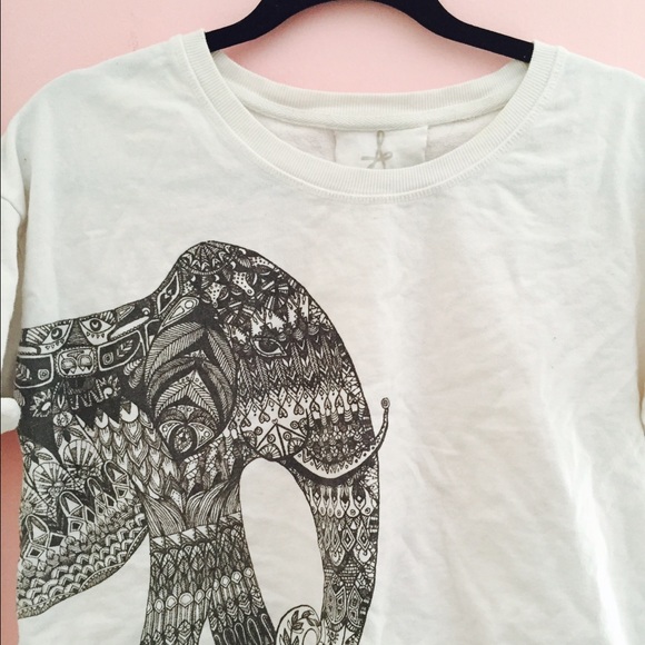 Elephant Mandala Crop Top