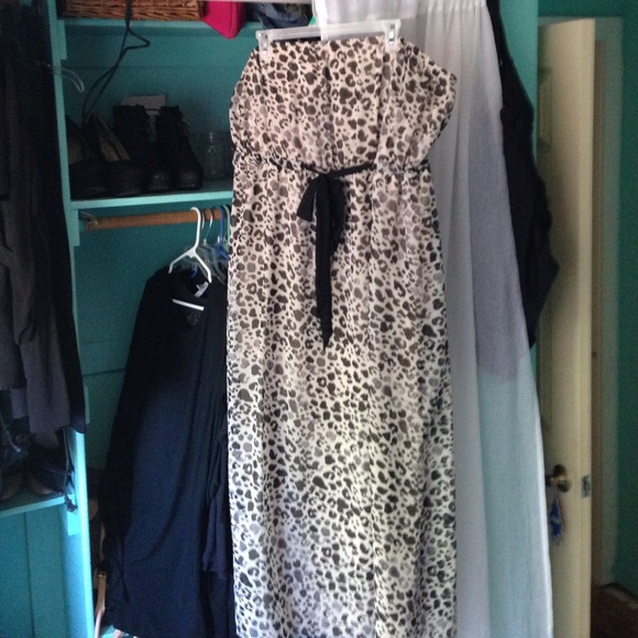 Leopard maxi dress.