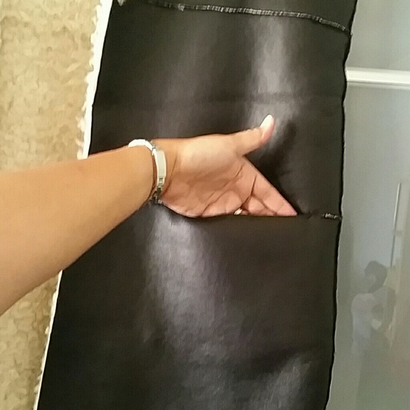 SOLD ☺ Faux Shearling Long Vest - Dark Brown - Picture 3 of 4