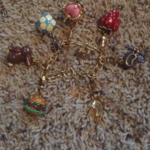 Juicy couture charm bracelet with charms