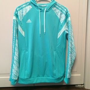 Adidas climalite teal hoodie