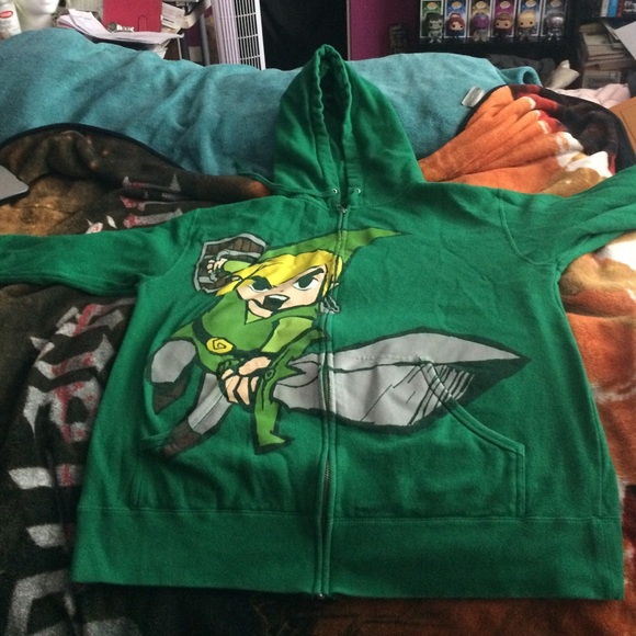 *****SOLD*****Legend of Zelda Toon Link hoodie - Picture 1 of 3