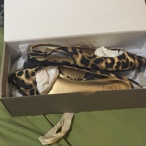 Loft pointy toe sling back