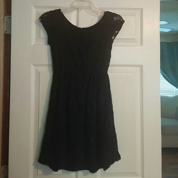 Black lace dress