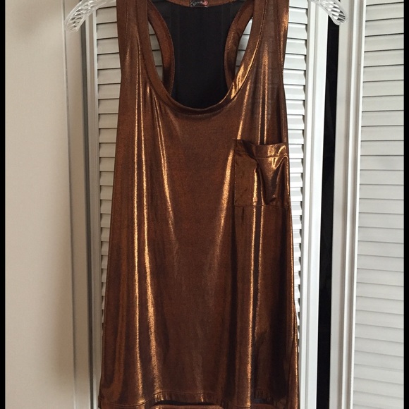 Metallic Gold Top