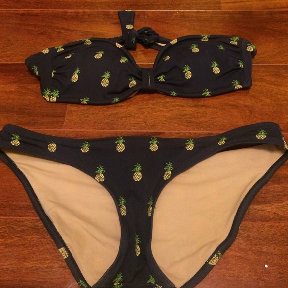 J. Crew Pineapple Bikini set🍍