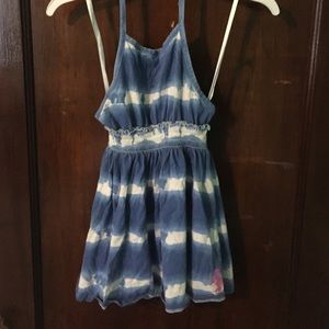 Children's Blue and white halter top