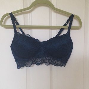 Victoria's Secret PINK rose lace push up bralette