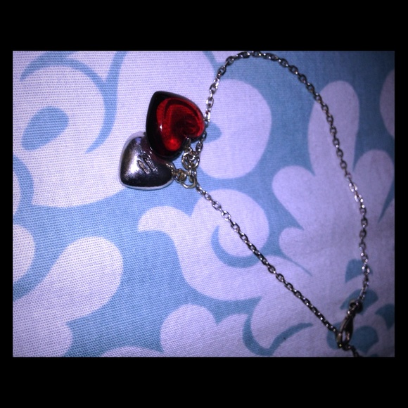 Βaccarrat heart charm bracelet