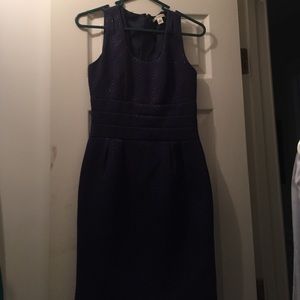 Navy blue banana republic dress