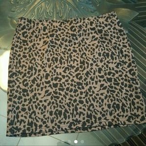 Cheetah mini skirt