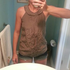 Gray j crew tank