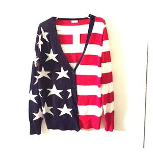 American Flag Cardigan
