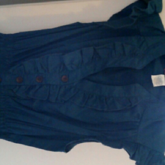 Blue Ruffled Dress - Picture 2 of 3