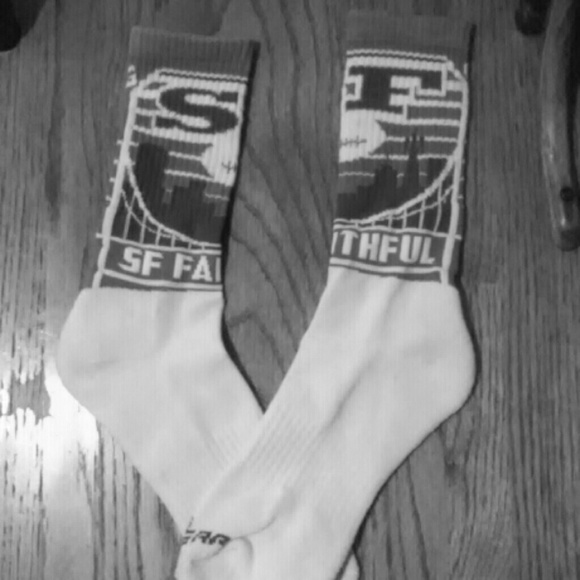 SF niner fathful socks red/white/gold