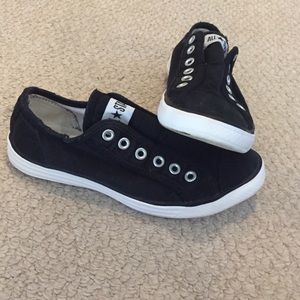 No Lace Black Converse All Star
