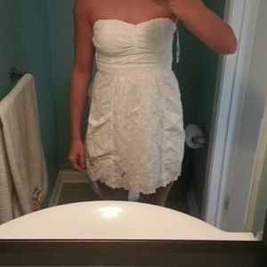 Eyelet tube dress