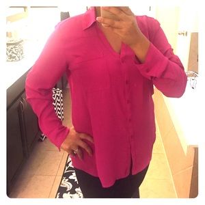 Express Convertible Sleeve Portofino - Blouse Pink