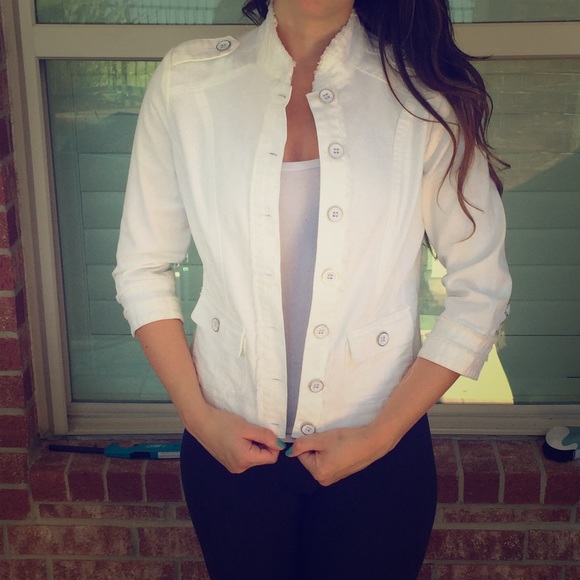 Cato White Denim Jacket