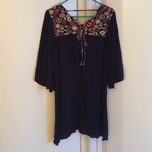 Patterned too t shirt dress
