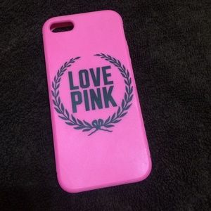 Victoria's Secret Love Pink rubber phone case