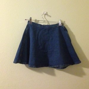 natural dark denim AA circle skirt