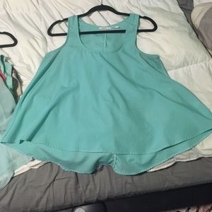 Mint blue top