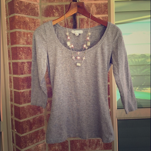 Forever 21 3/4 length T