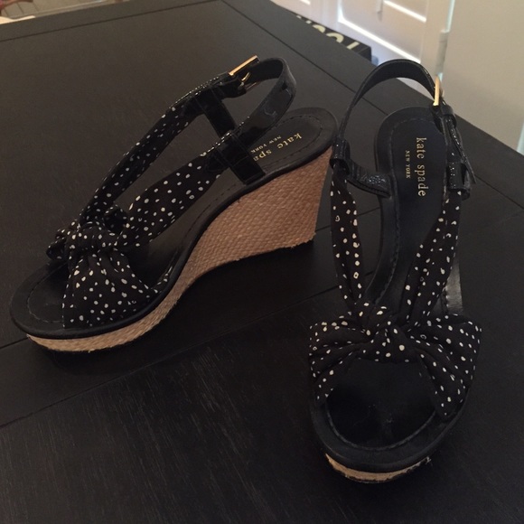 Kate Spade black and white espadrilles - Picture 1 of 4