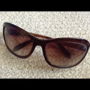 Dark Brown/Gold Sunglasses