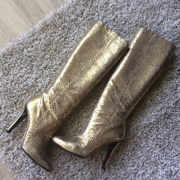 jimmy choo python boots