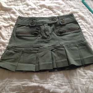Arden B. army green mini skirt