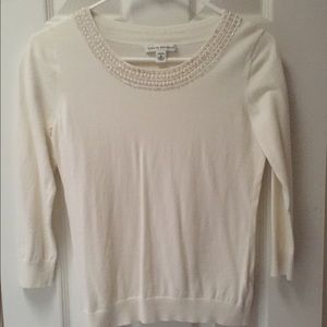 Pearl sequence sweater shirt banana republic