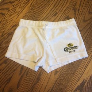 Little Corona shorts. Towel material