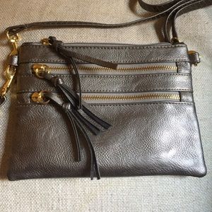 Faux leather crossbody