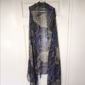 Free People Sheer Tassel Vest