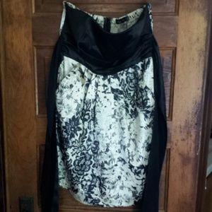 Black and cream dress