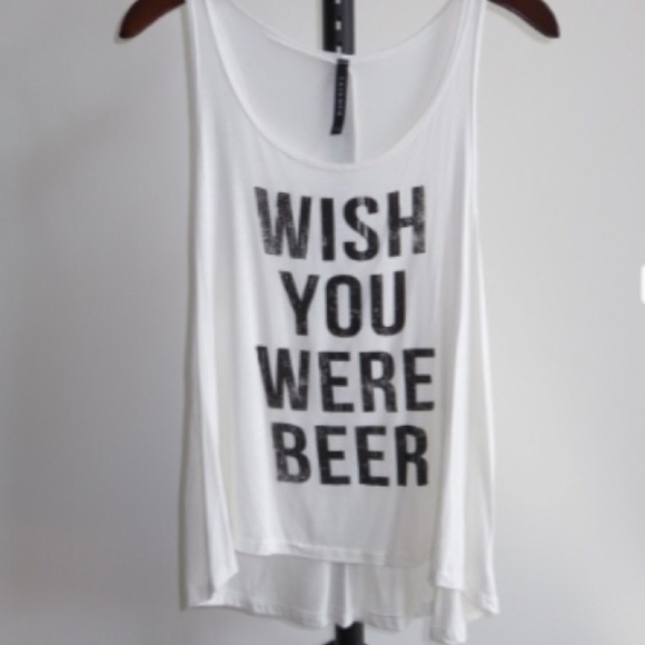 Tops - 🎉NEW! Wish You Were Beer Tank🎉