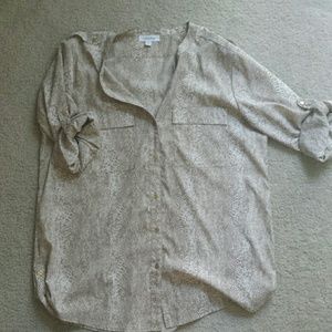 Calvin Klein beige cream top