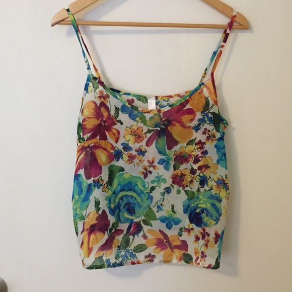 Chiffon Floral Tank