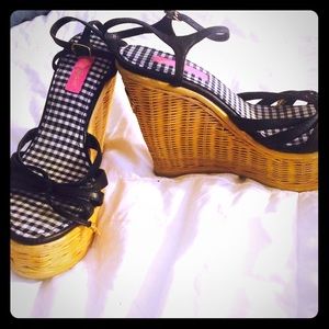 Betsey Johnson summer wedges