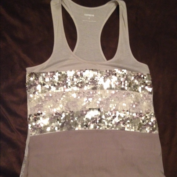 Racer back lace and bling EXPRESS tank