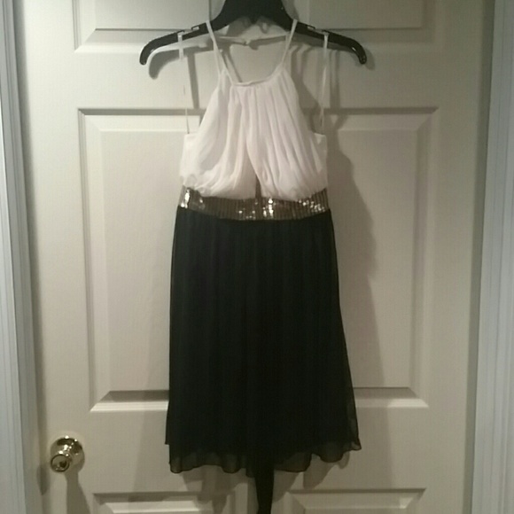 Black and white elegant dress